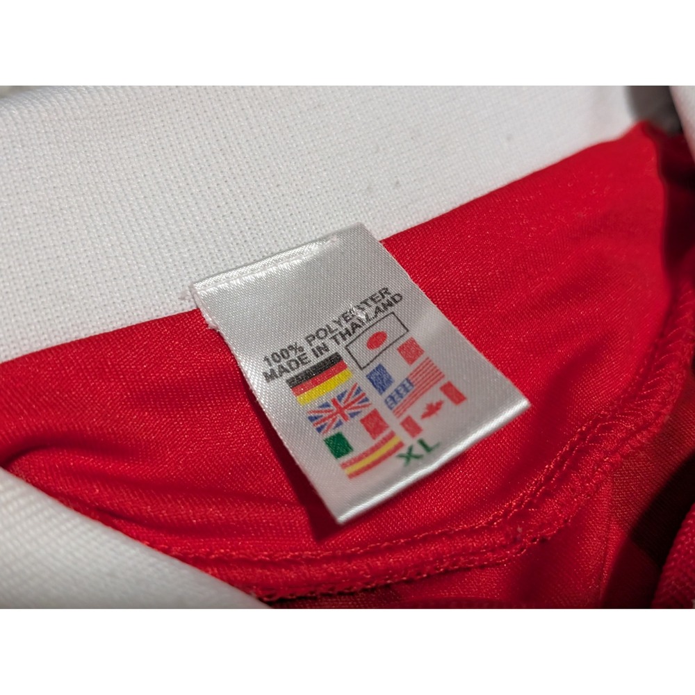 AC Milan Jersey Kids XL Red Black Ronaldinho 80 Soccer Shirt Bwin Striped Sport - Picture 3 of 7